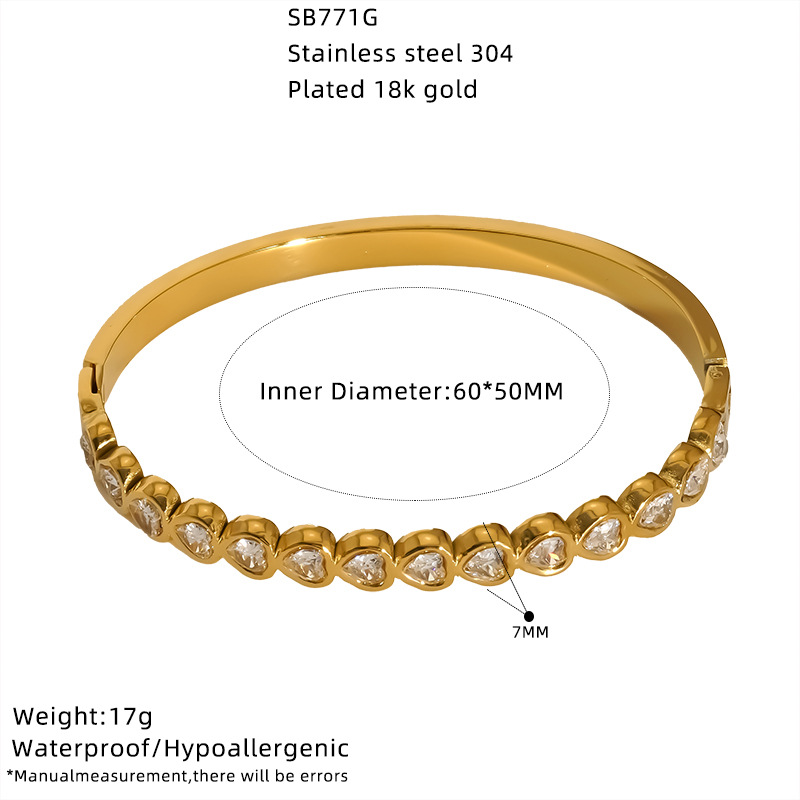 Stainless Steel Cuff Bangles - Image 2
