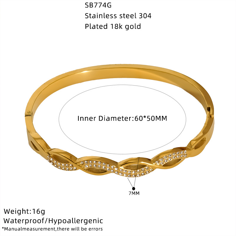 Stainless Steel Cuff Bangles - Image 2