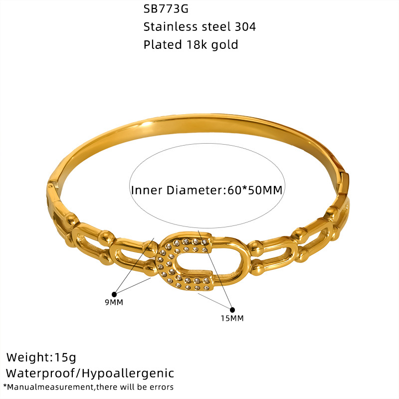 Stainless Steel Cuff Bangles - Image 2