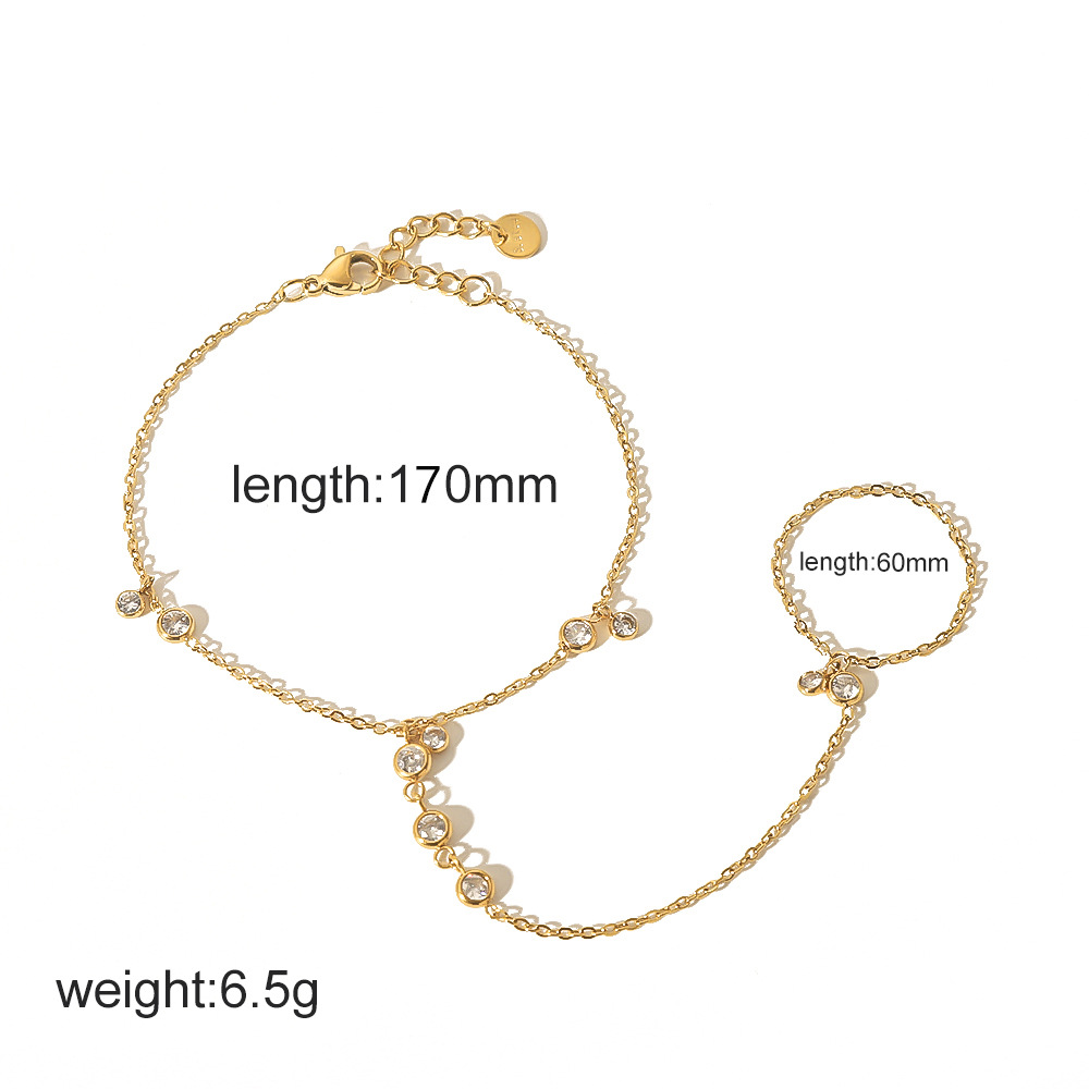 18k Stainless Steel Hand Chain - Image 2