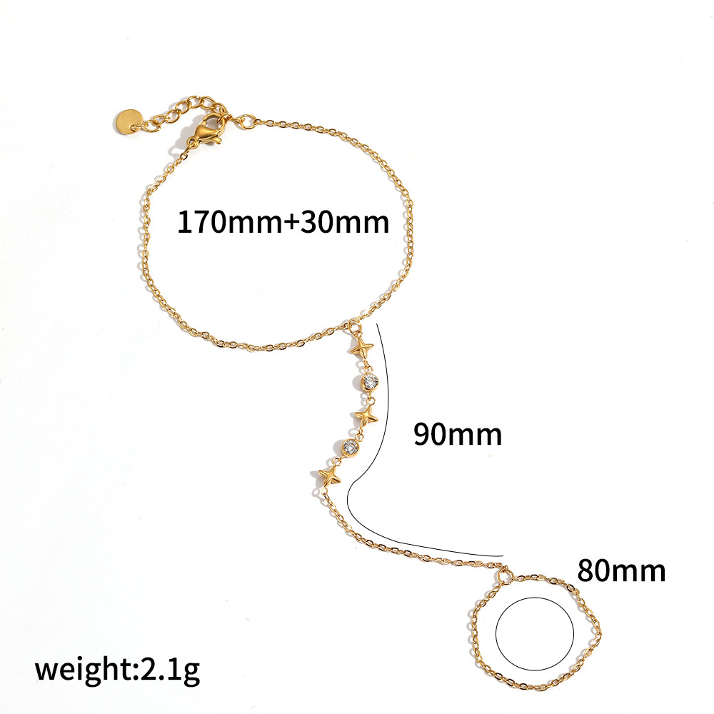 18k Stainless Steel Hand Chain - Image 2