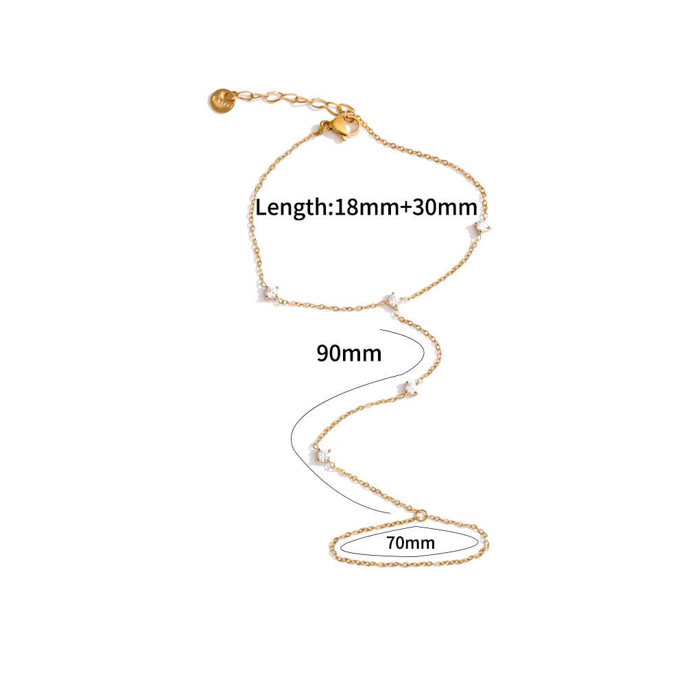 18k Stainless Steel Hand Chain - Image 2