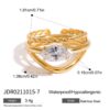premium stainless steel finger ring (3 pcs set)