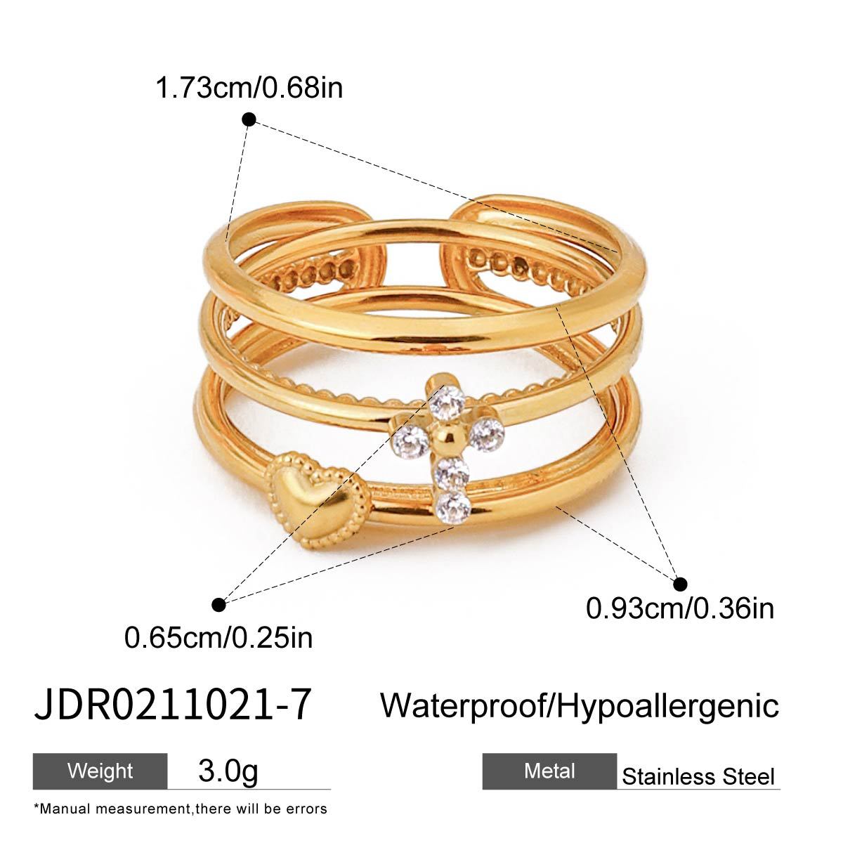 Premium Stainless Steel Finger Ring (3 pcs set)