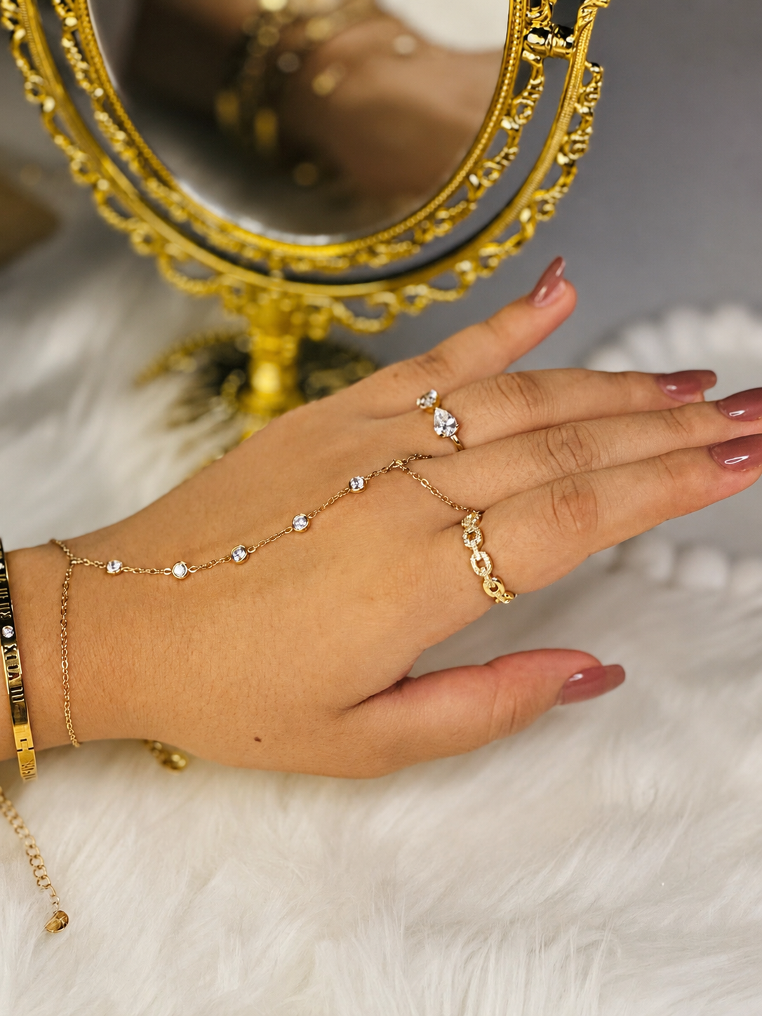 18k Stainless Steel Hand Chain