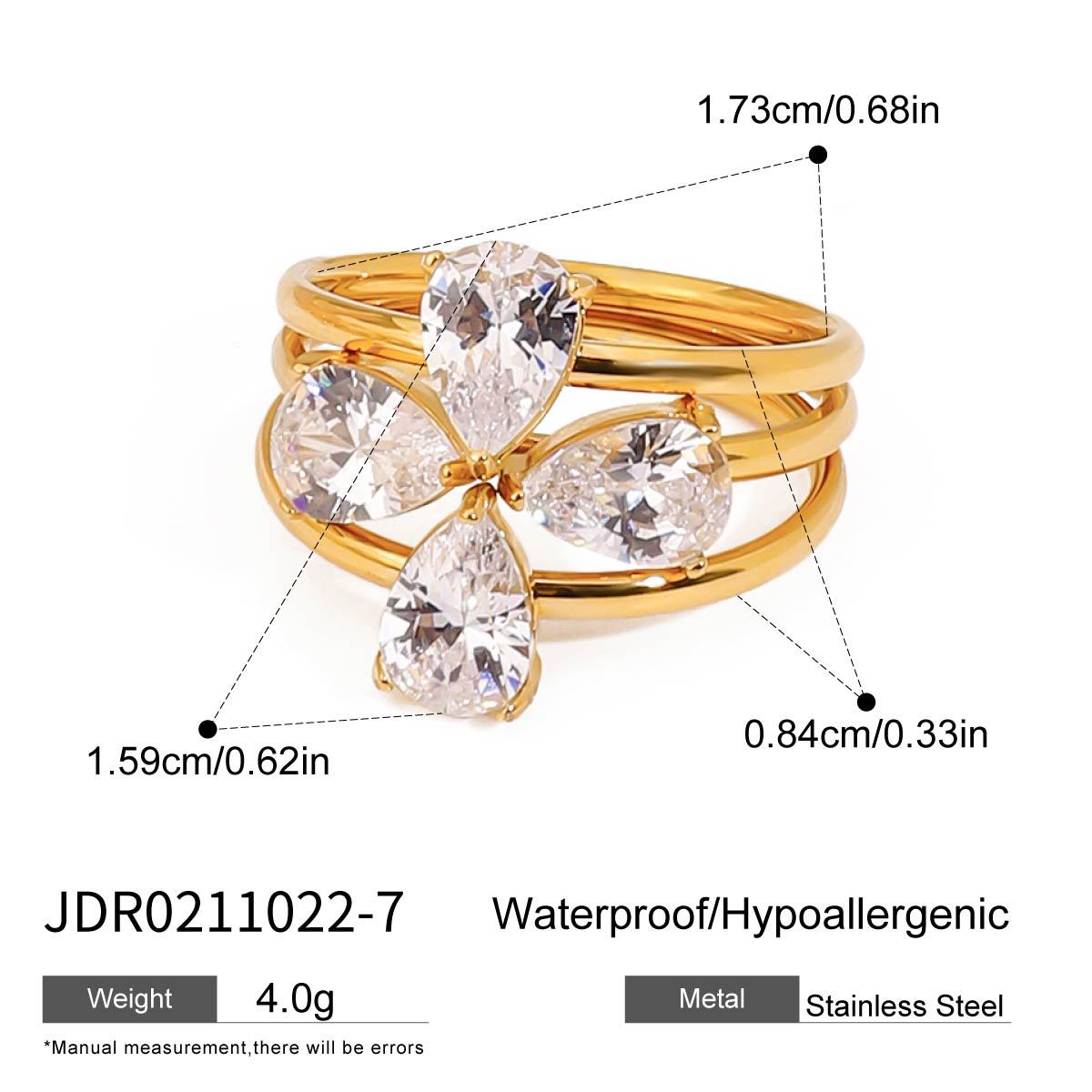 Premium Stainless Steel Finger Ring (3 pcs set)