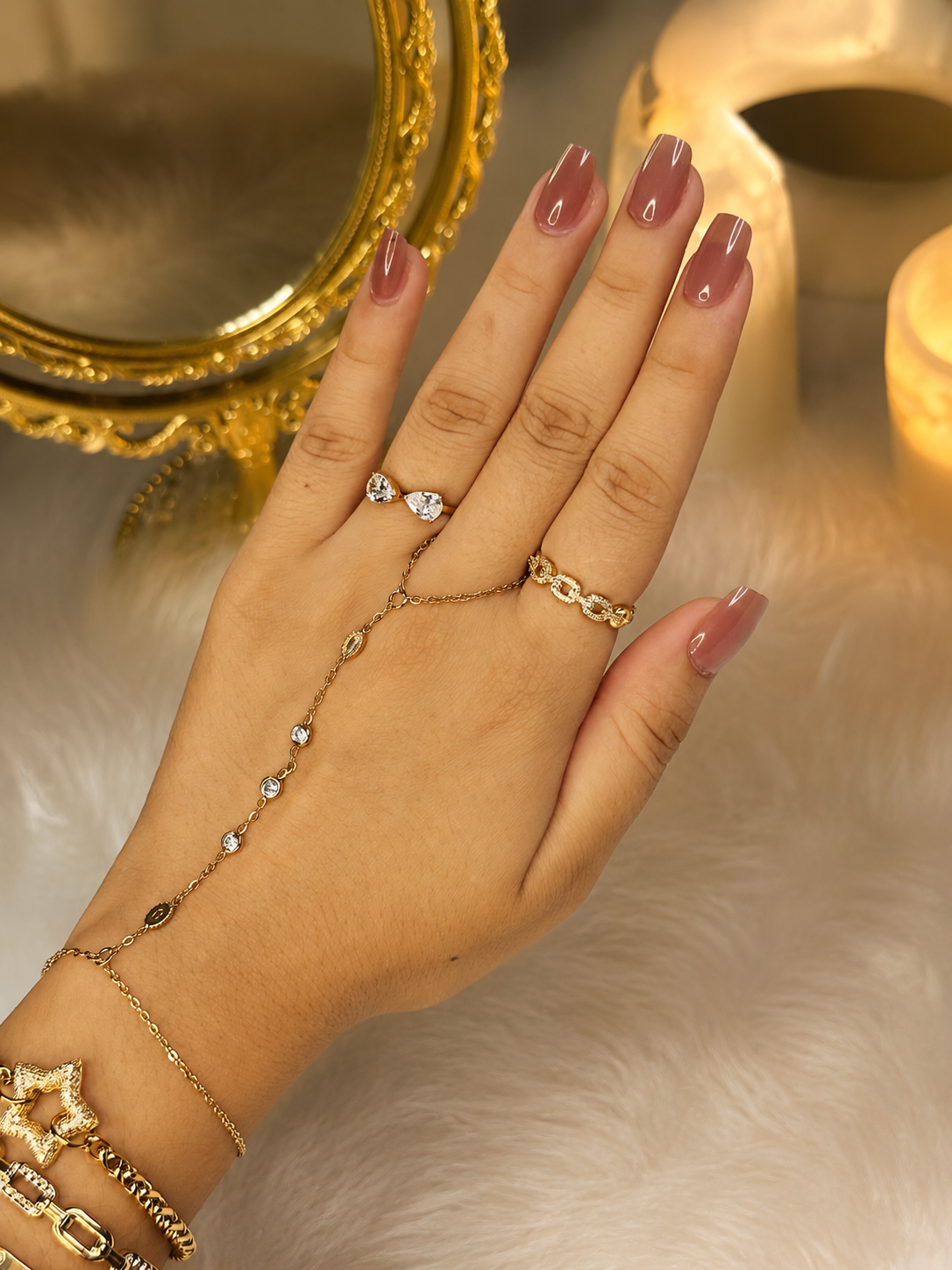 18k Stainless Steel Hand Chain