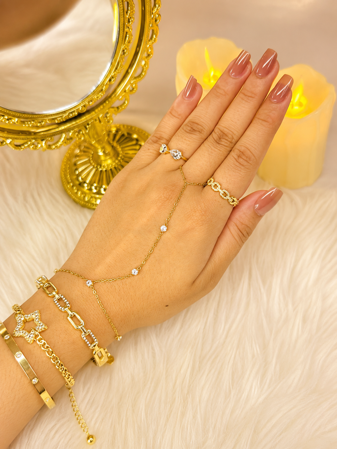 18k Stainless Steel Hand Chain