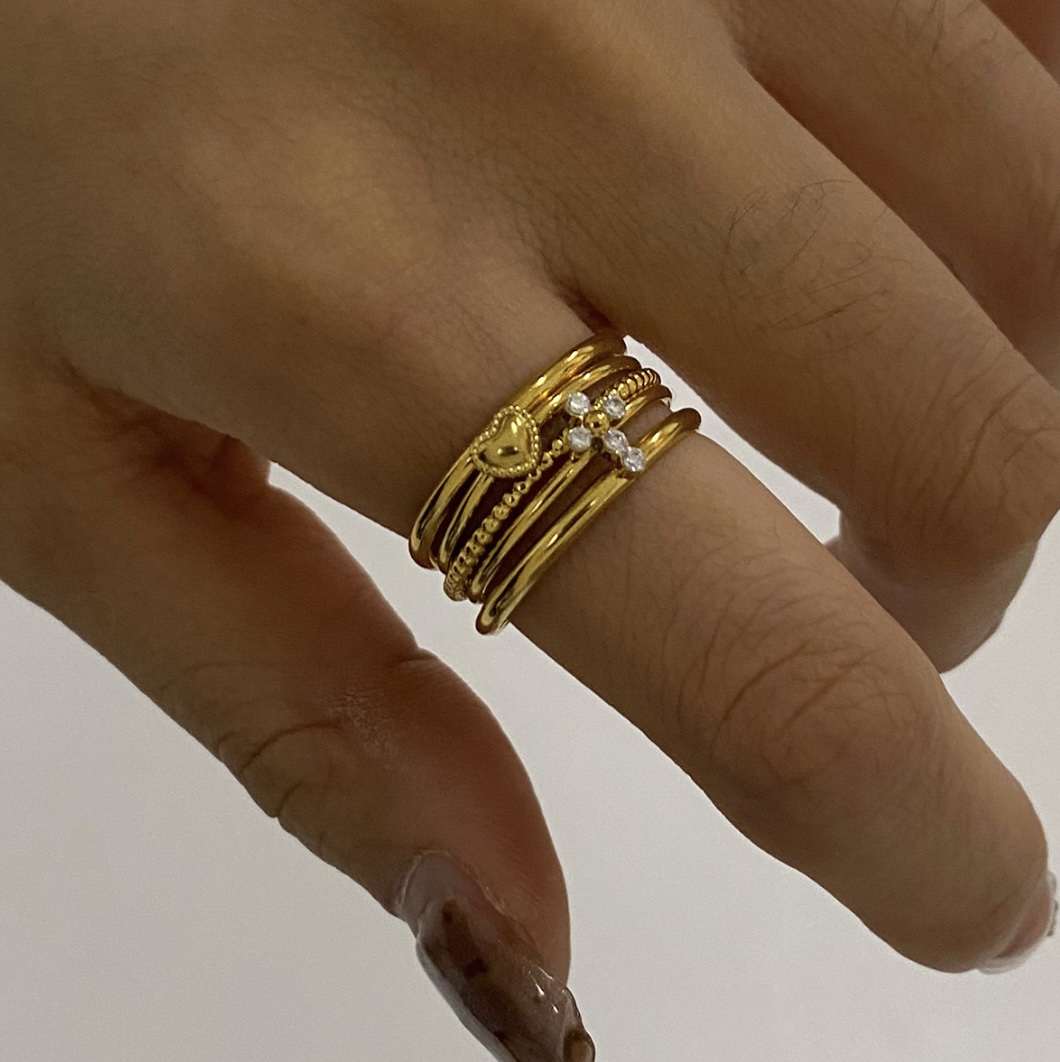 Premium Stainless Steel Finger Ring (3 pcs set) - Image 2