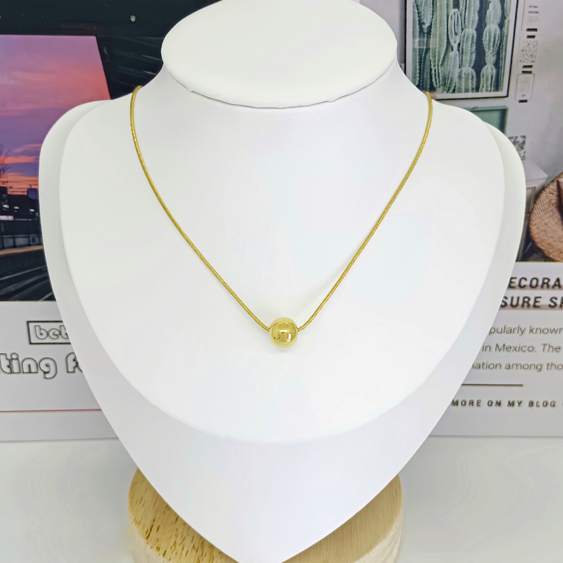 18k Stainless Steel Pendant Necklace