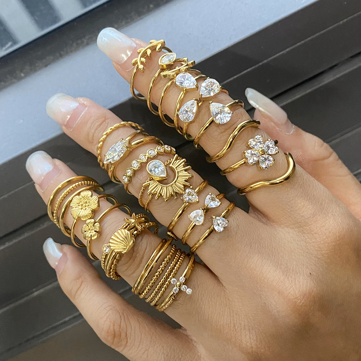 Premium Stainless Steel Finger Ring (3 pcs set) - Image 2