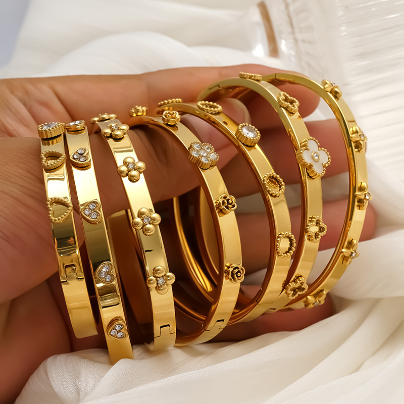 Stainless Steel Cuff Bangles - Image 3