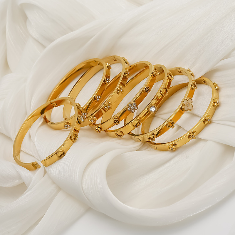 Stainless Steel Cuff Bangles - Image 2