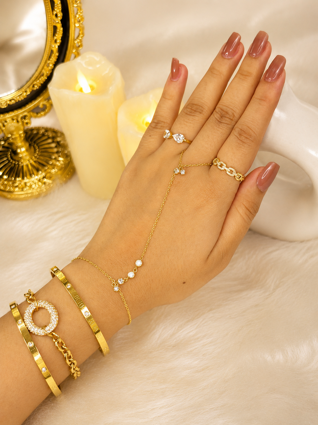 18k Stainless Steel Hand Chain