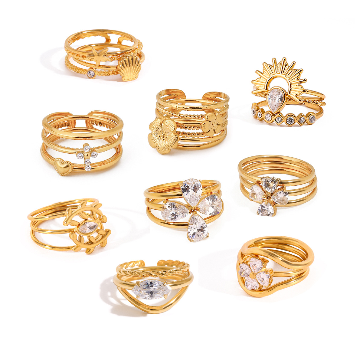 Premium Stainless Steel Finger Ring (3 pcs set) - Image 4